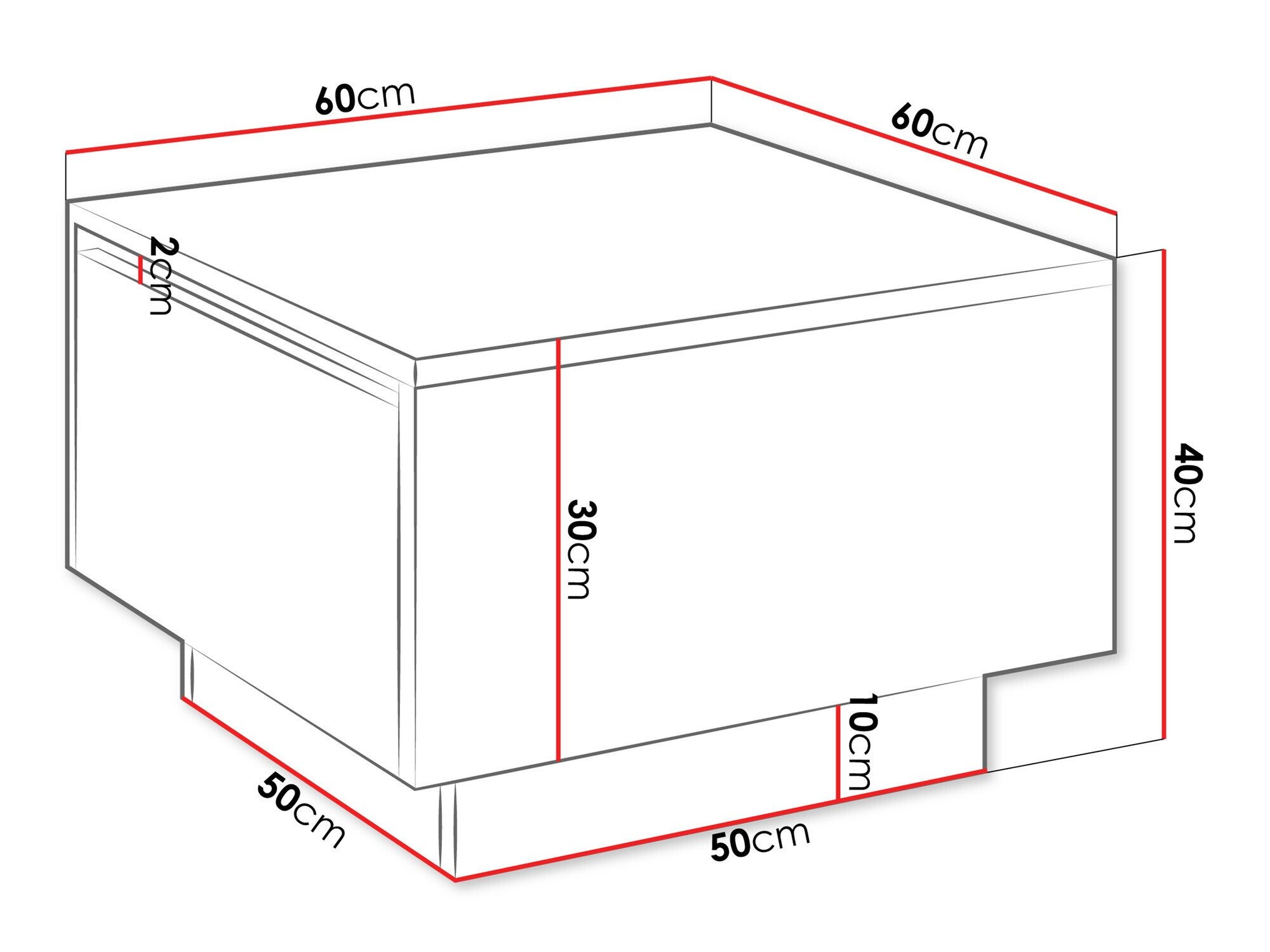 Table basse Goodyear 133 (Noir)