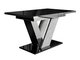Table Violium (Noir brillant + Béton)