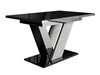 Table Violium (Noir brillant + Béton)