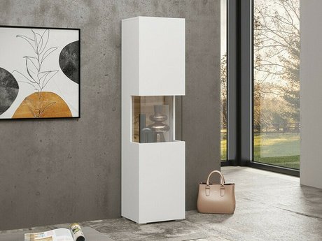 Étagère Revmiru 100 (Blanc + Chêne wotan)