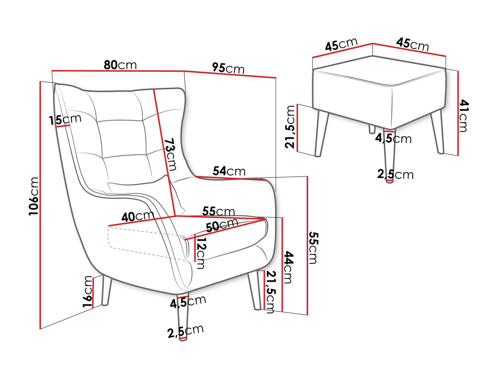 Fauteuil Comfivo Ulmus V (Poso 05)