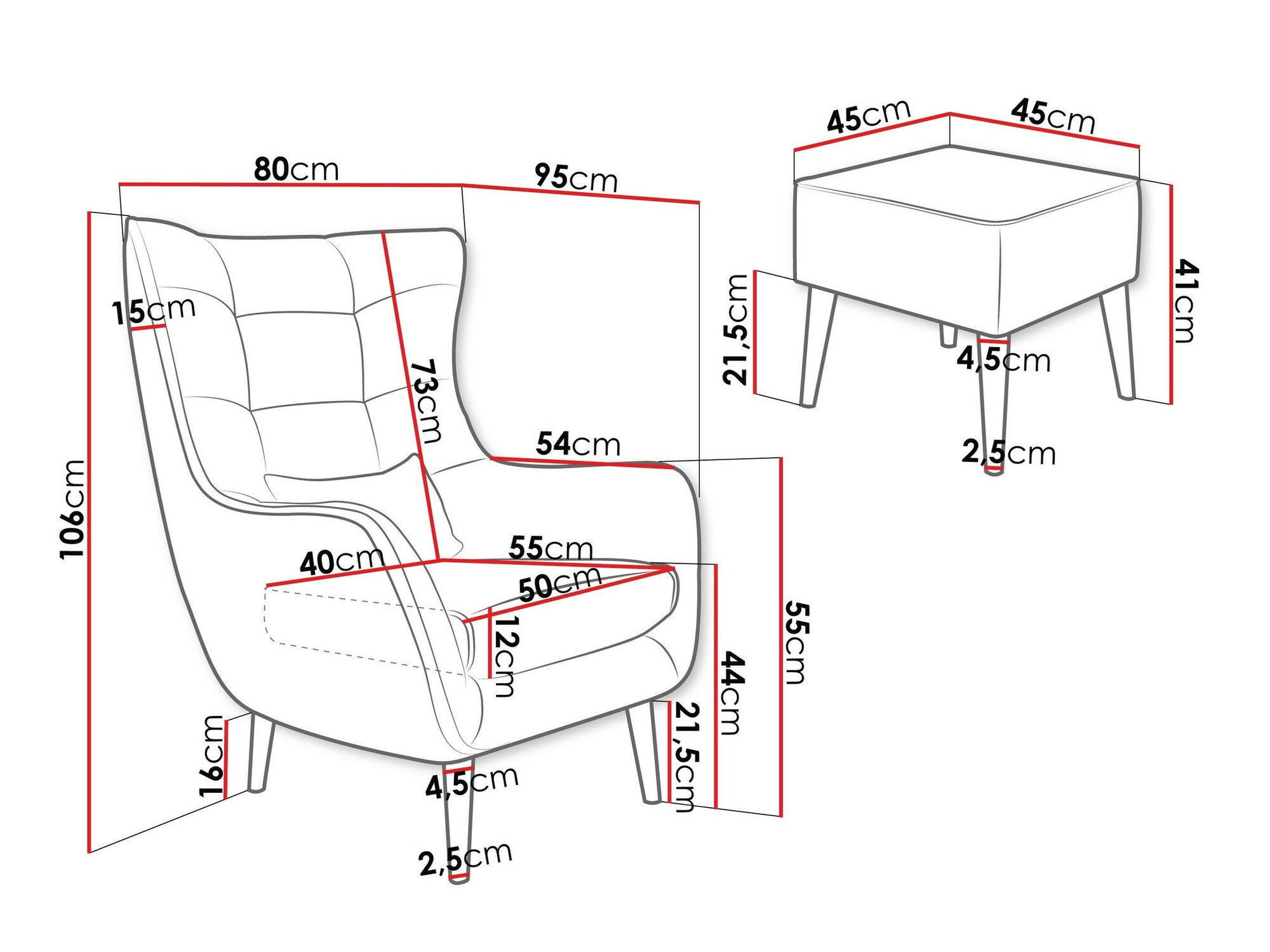 Fauteuil Comfivo Ulmus V (Poso 14)