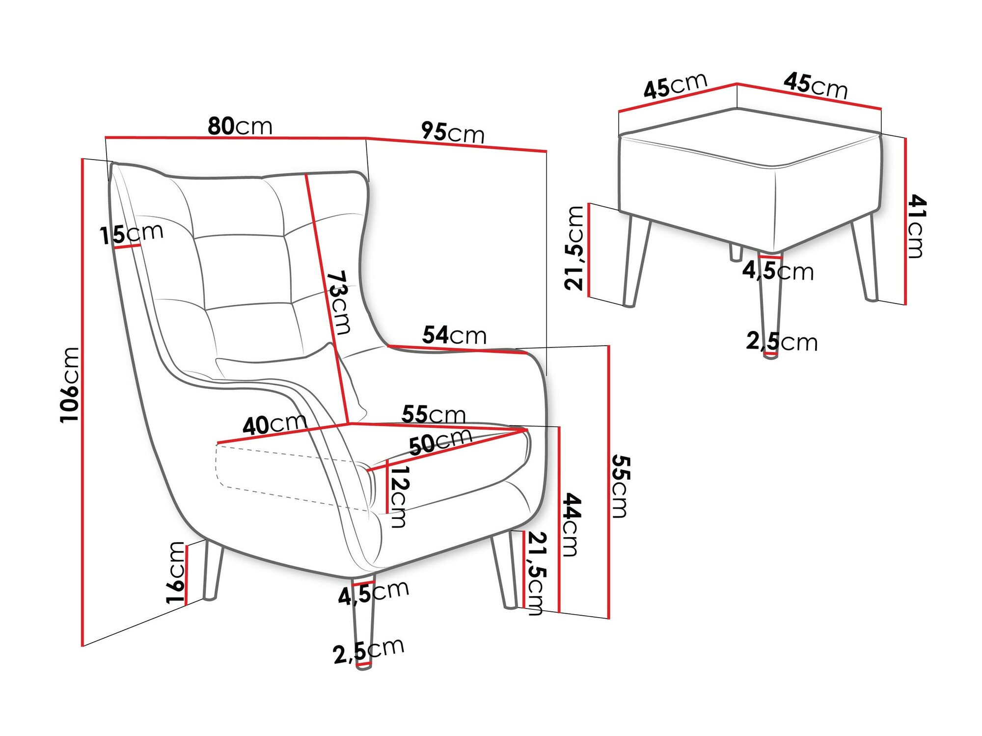 Fauteuil Comfivo Ulmus V (Poso 22)