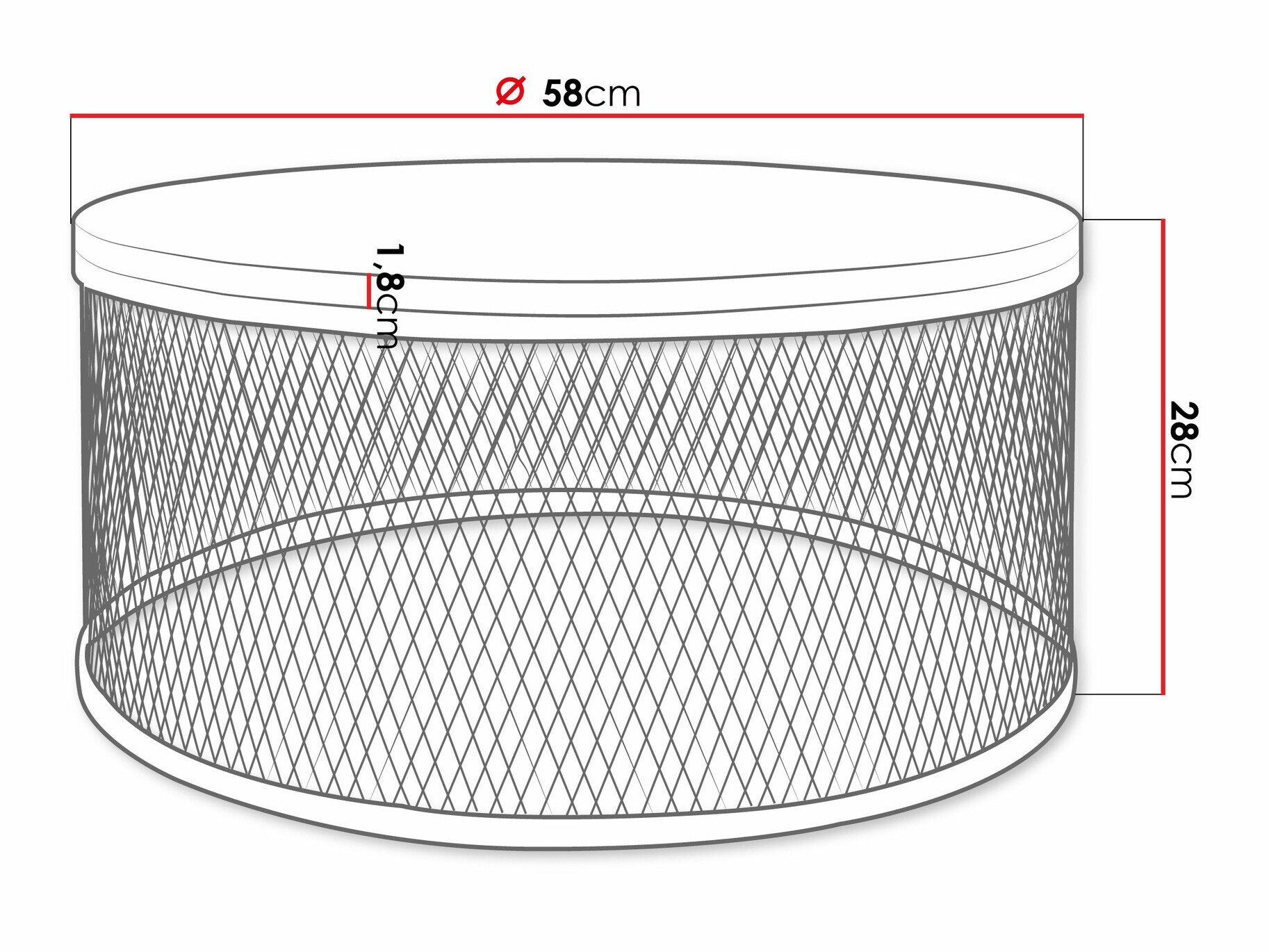 Table basse Oswego 127 (Chêne doré artisanal)