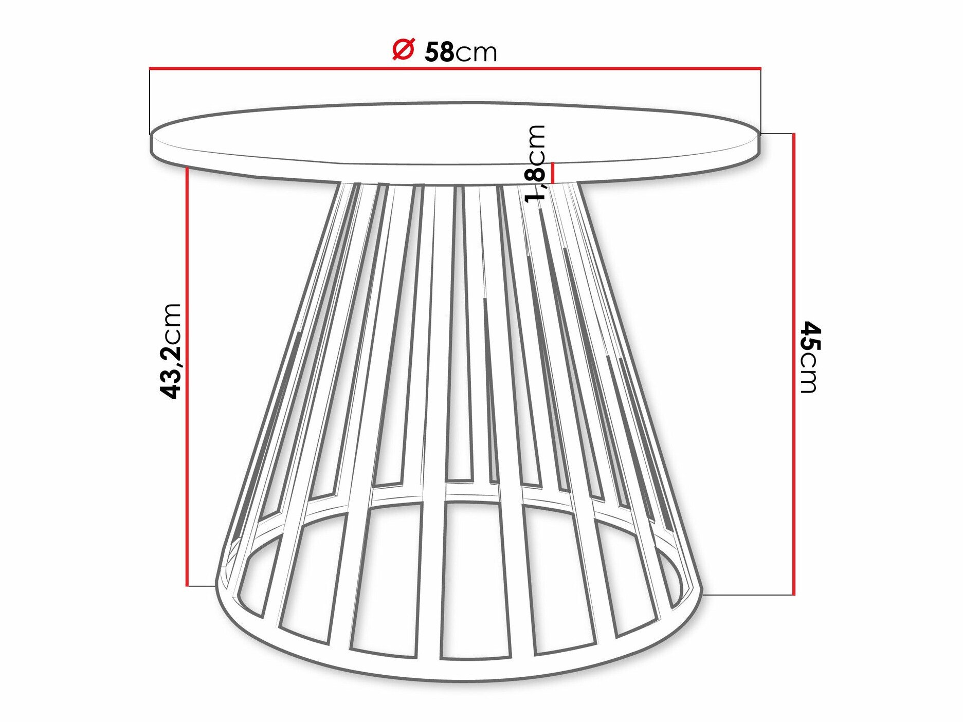 Table basse Oswego 130 (Blanc)