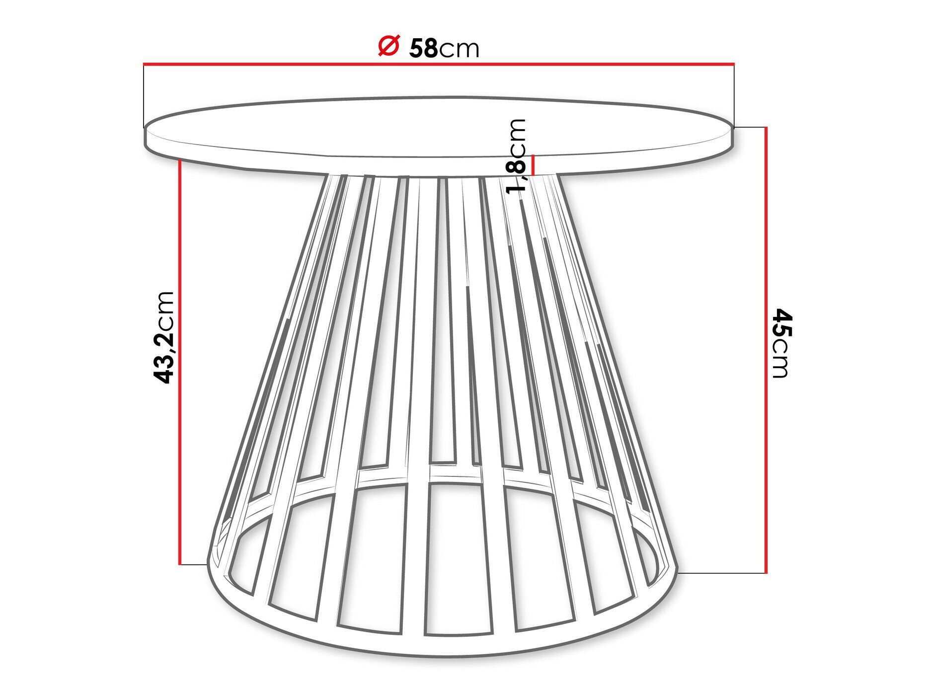 Table basse Oswego 130 (Marbre blanc)