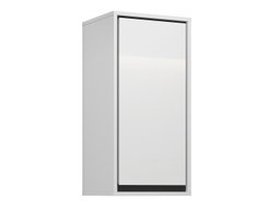 Armoire de salle de bain murale Tecavu 100 (Blanc brillant + Blanc)