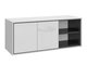 Armoire de salle de bain murale Tecavu 104 (Blanc brillant + Blanc)
