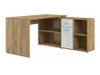 Bureau d'angle Gilroy 113 (Craft chêne + Artisanat blanc)