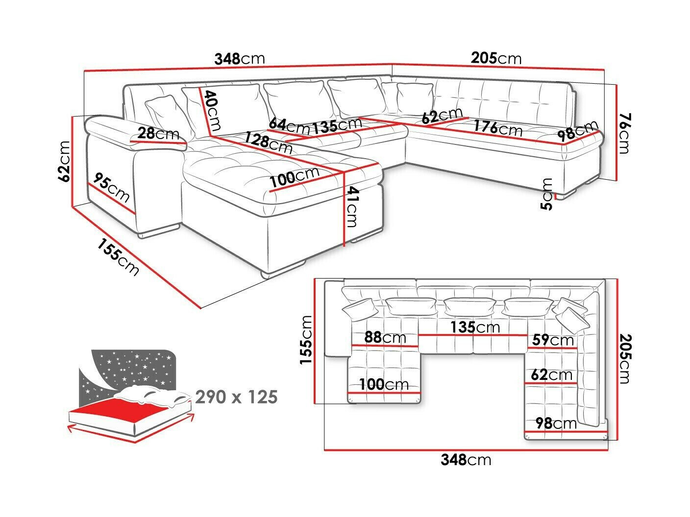 Canapé d'angle Comfivo Gemma (Droit)