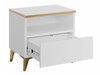 Table de chevet Comfivo 493 (Beige + Brillant beige)