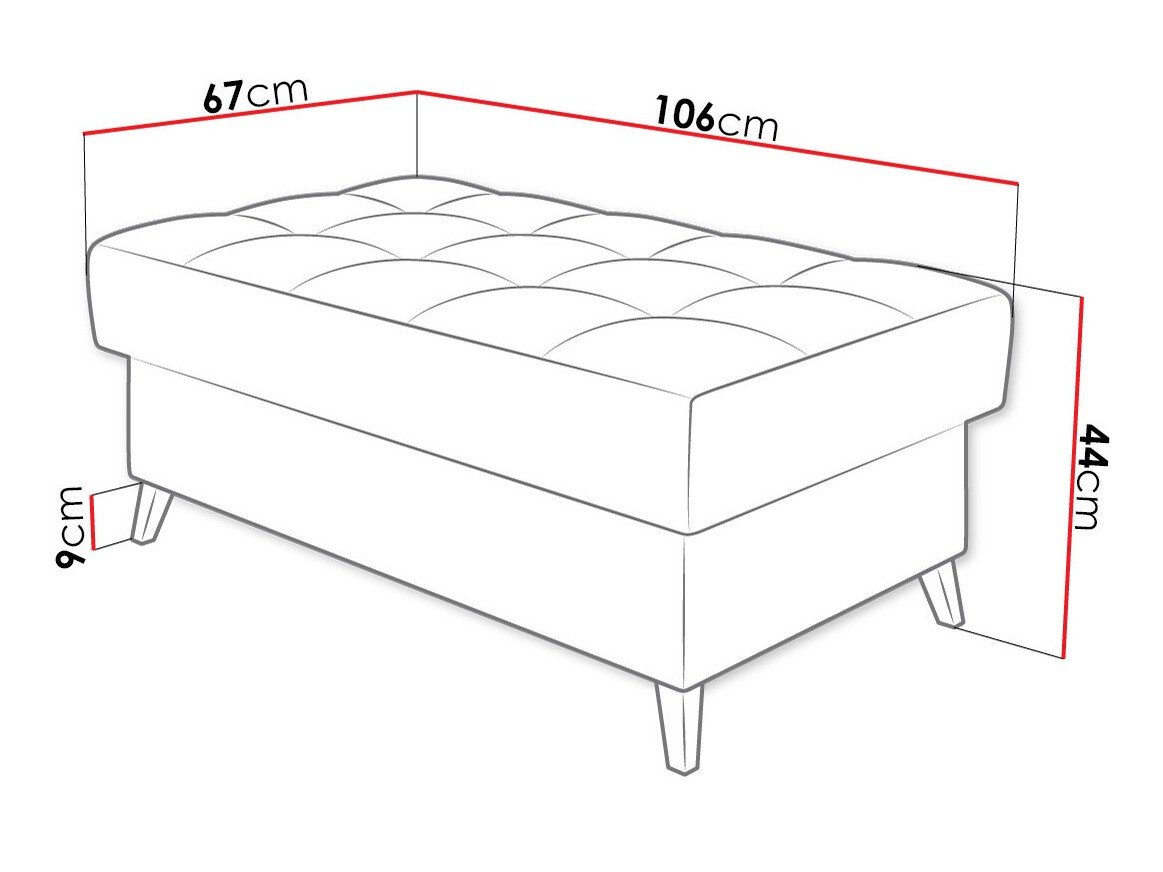 Banc rembourré Comfivo Agnus (Wave 09)