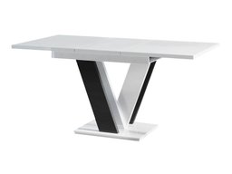 Table Goodyear 104 (Blanc brillant + Noir brillant)