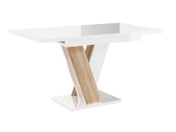 Table Goodyear 104 (Blanc brillant + Sonoma chêne)