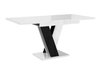 Table Musus (Blanc brillant + Noir brillant)