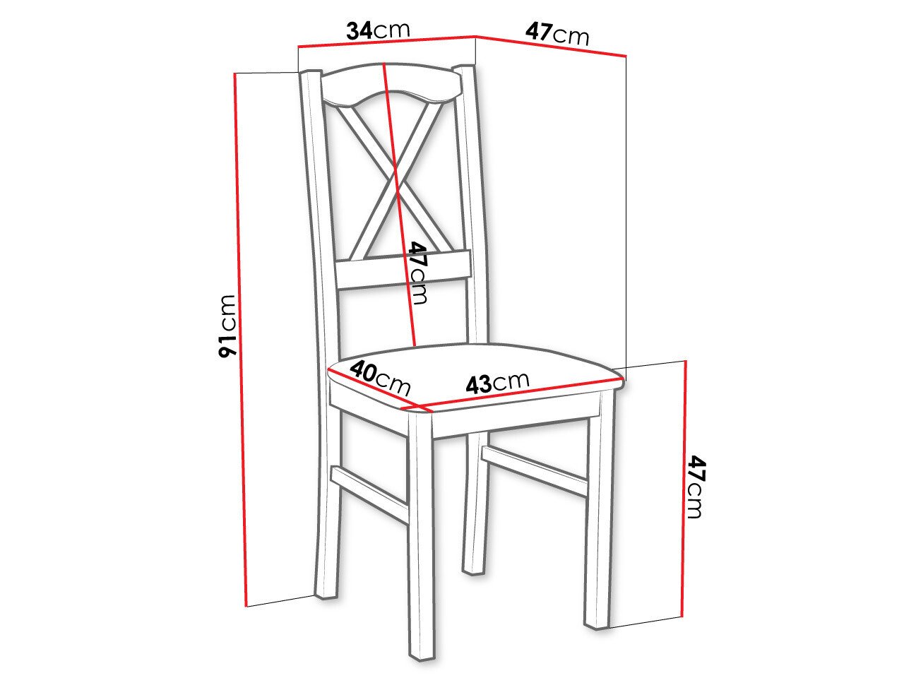 Chaise Victorville 174 (Sonoma chêne)
