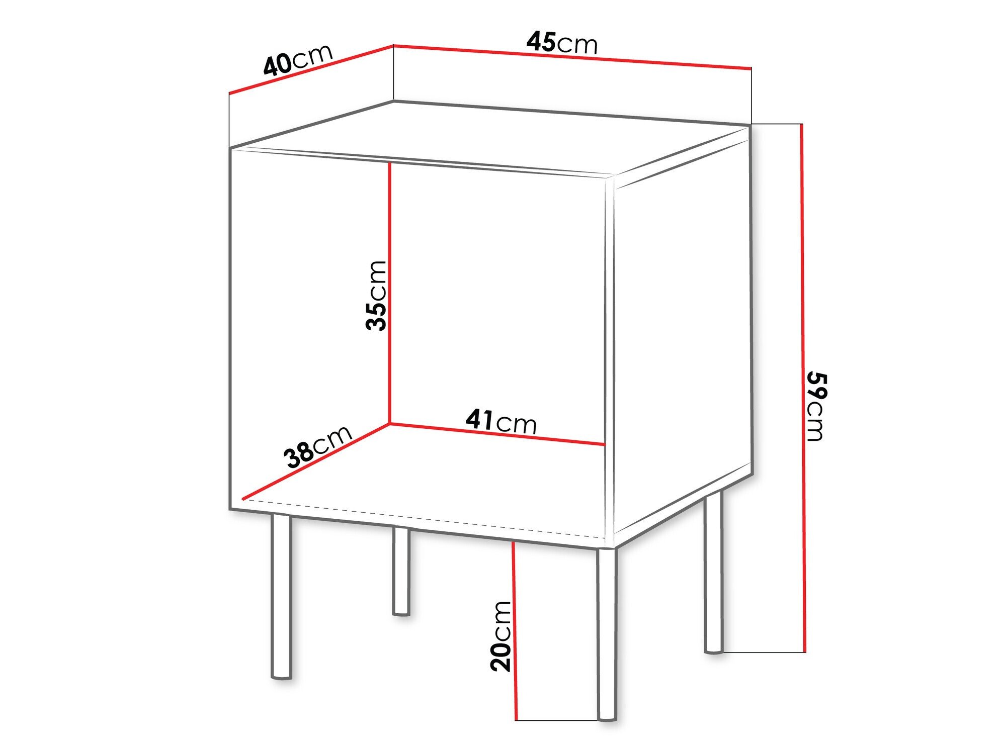 Ensemble de tables de chevet Evavese 104 (Beige)