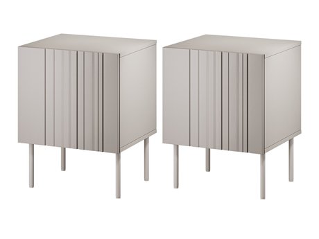 Ensemble de tables de chevet Evavese 104 (Beige)