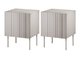 Ensemble de tables de chevet Evavese 104 (Beige)