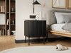Ensemble de tables de chevet Evavese 104 (Noir)