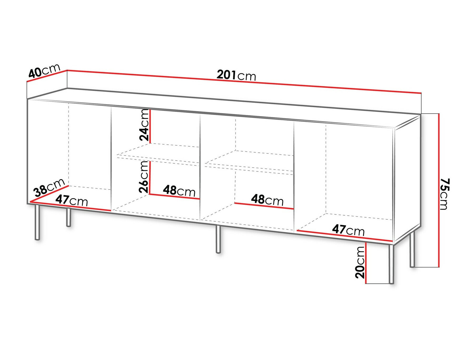 Buffet Tolfelo 101 (Beige)