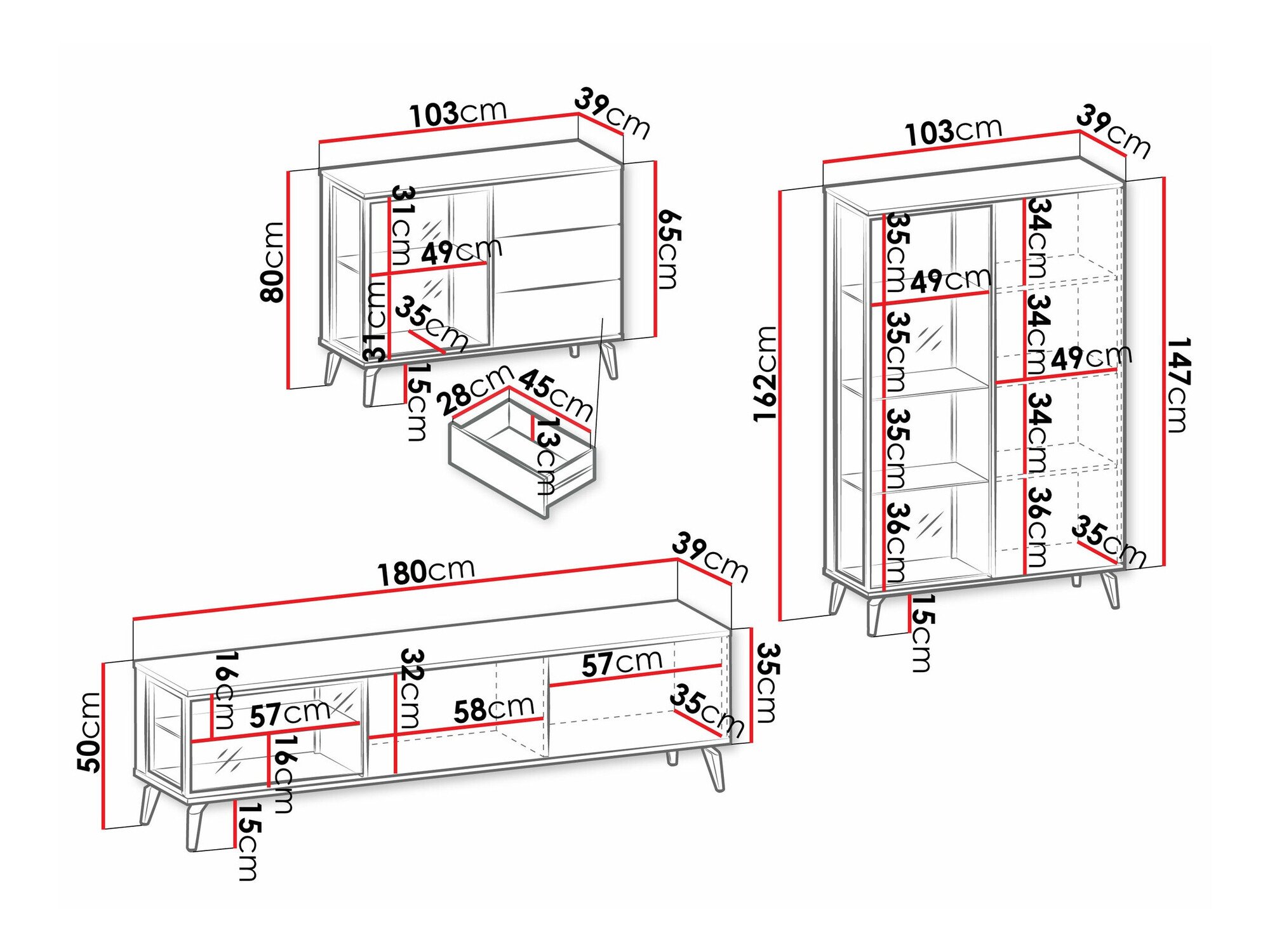 Ensemble de salon Argentas