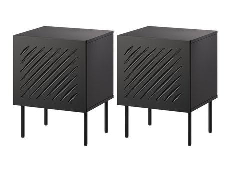Ensemble de tables de chevet Tolfelo 104 (Noir)