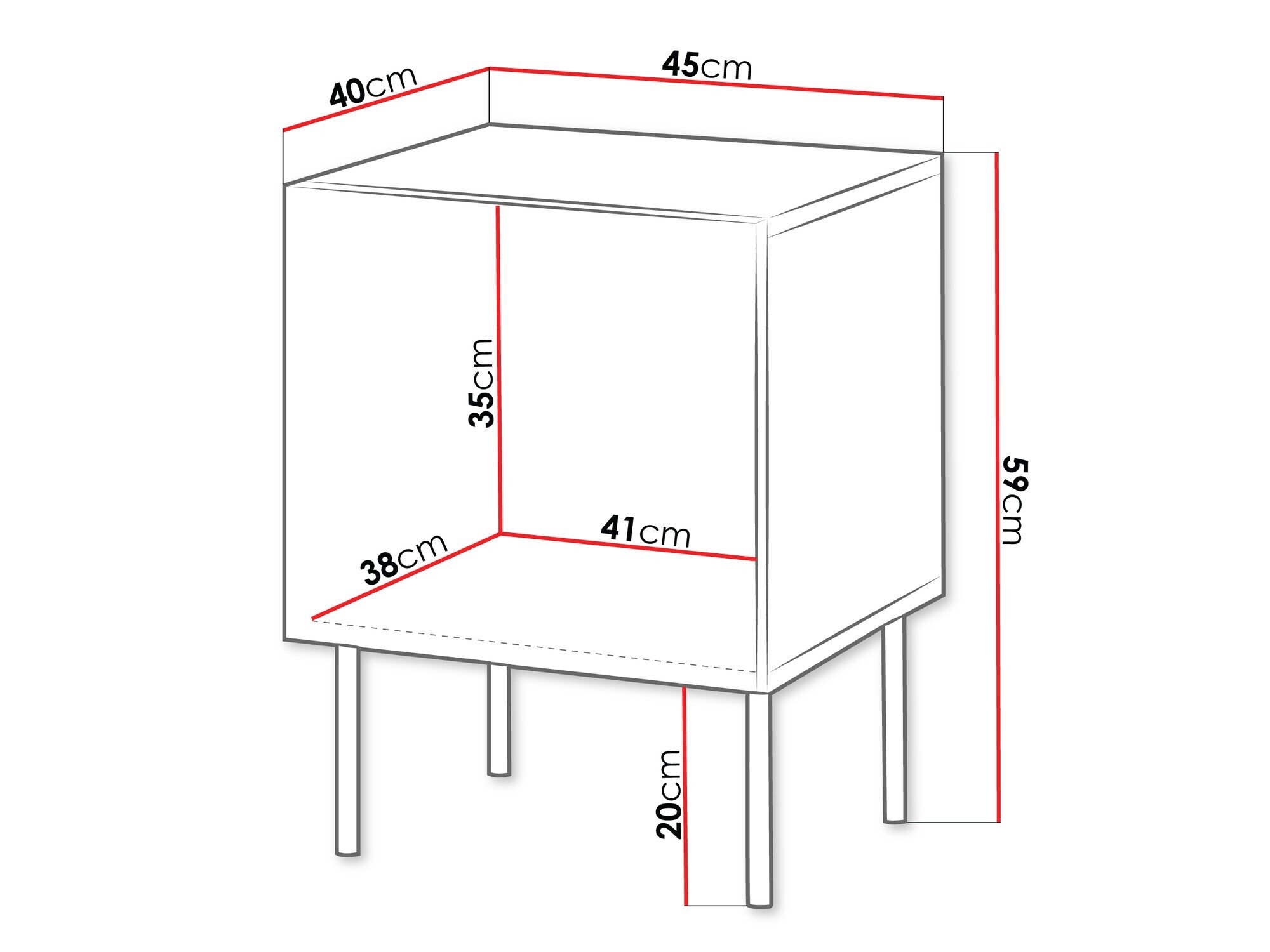 Ensemble de tables de chevet Tolfelo 104 (Noir)