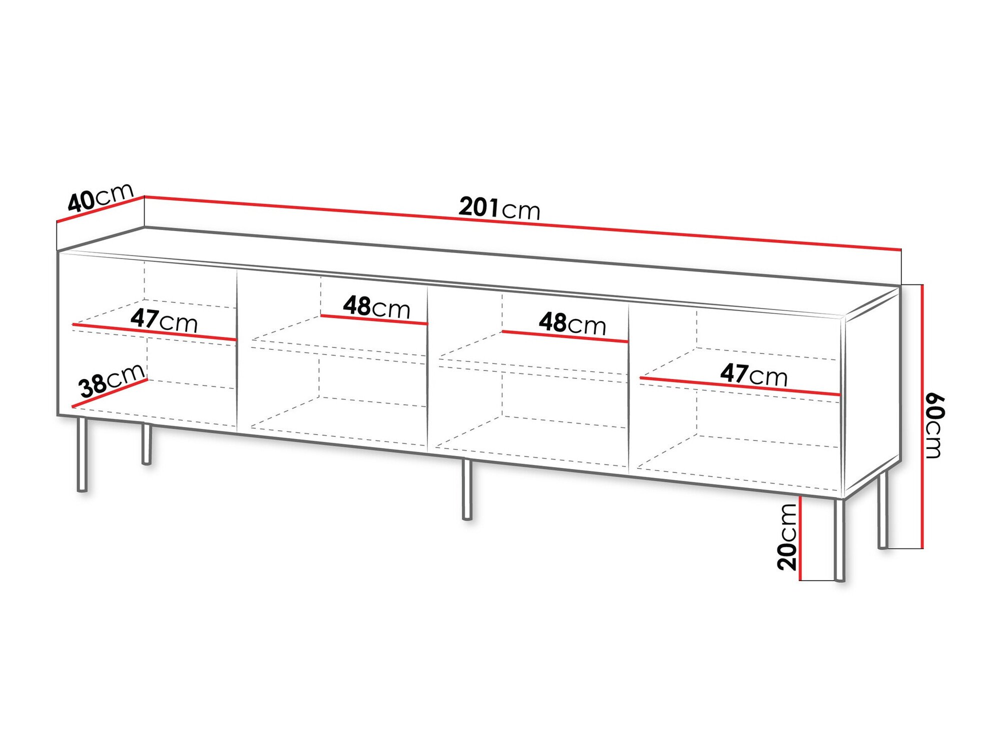 Meuble TV Tolfelo 103 (Beige)