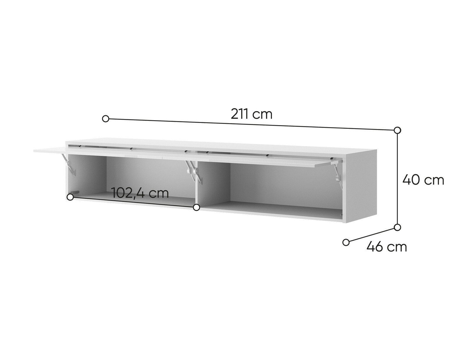 Armoire murale Concept Pro Lenart (Blanc)