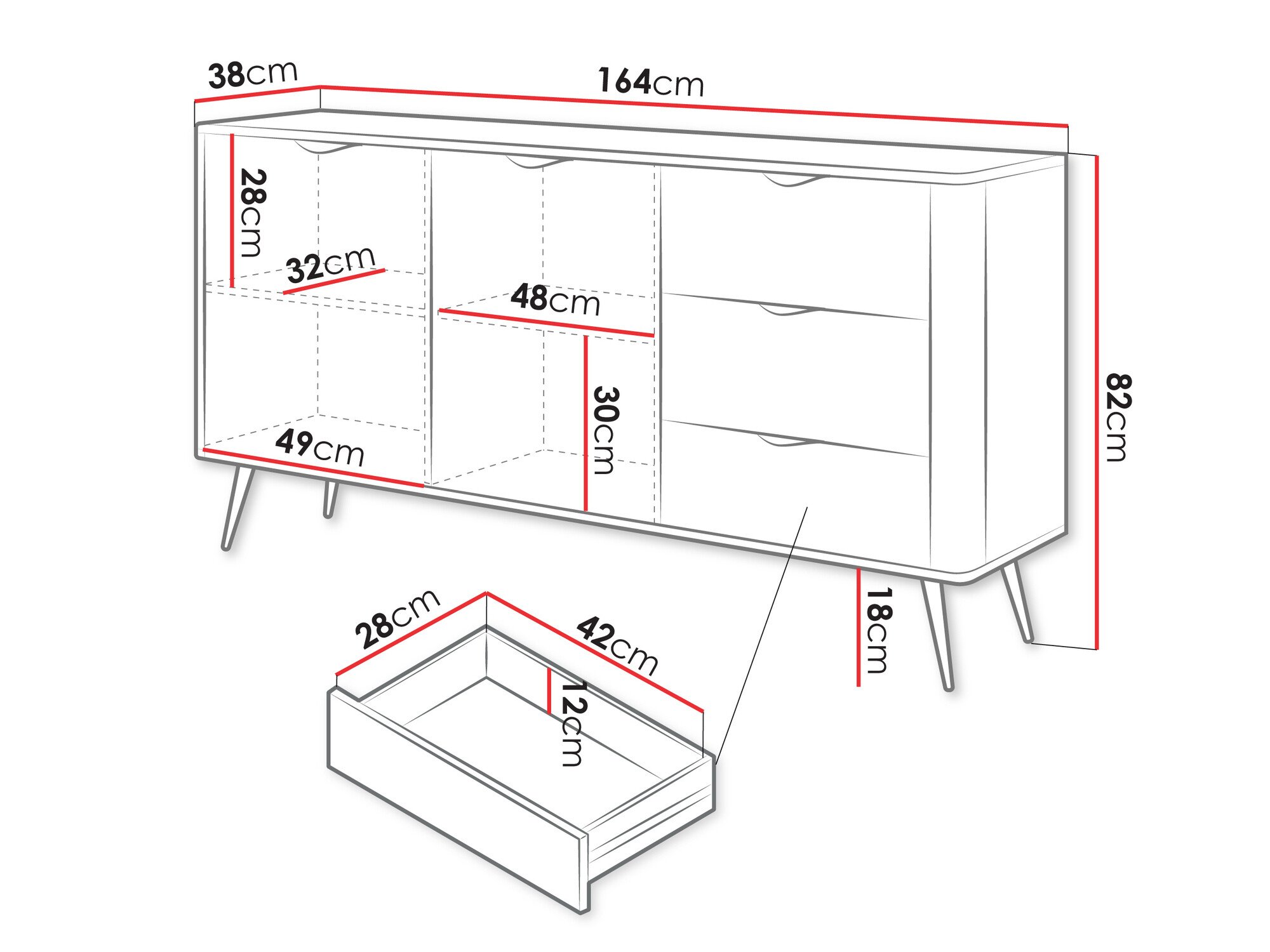 Commode Versoe 101 (Graphite)