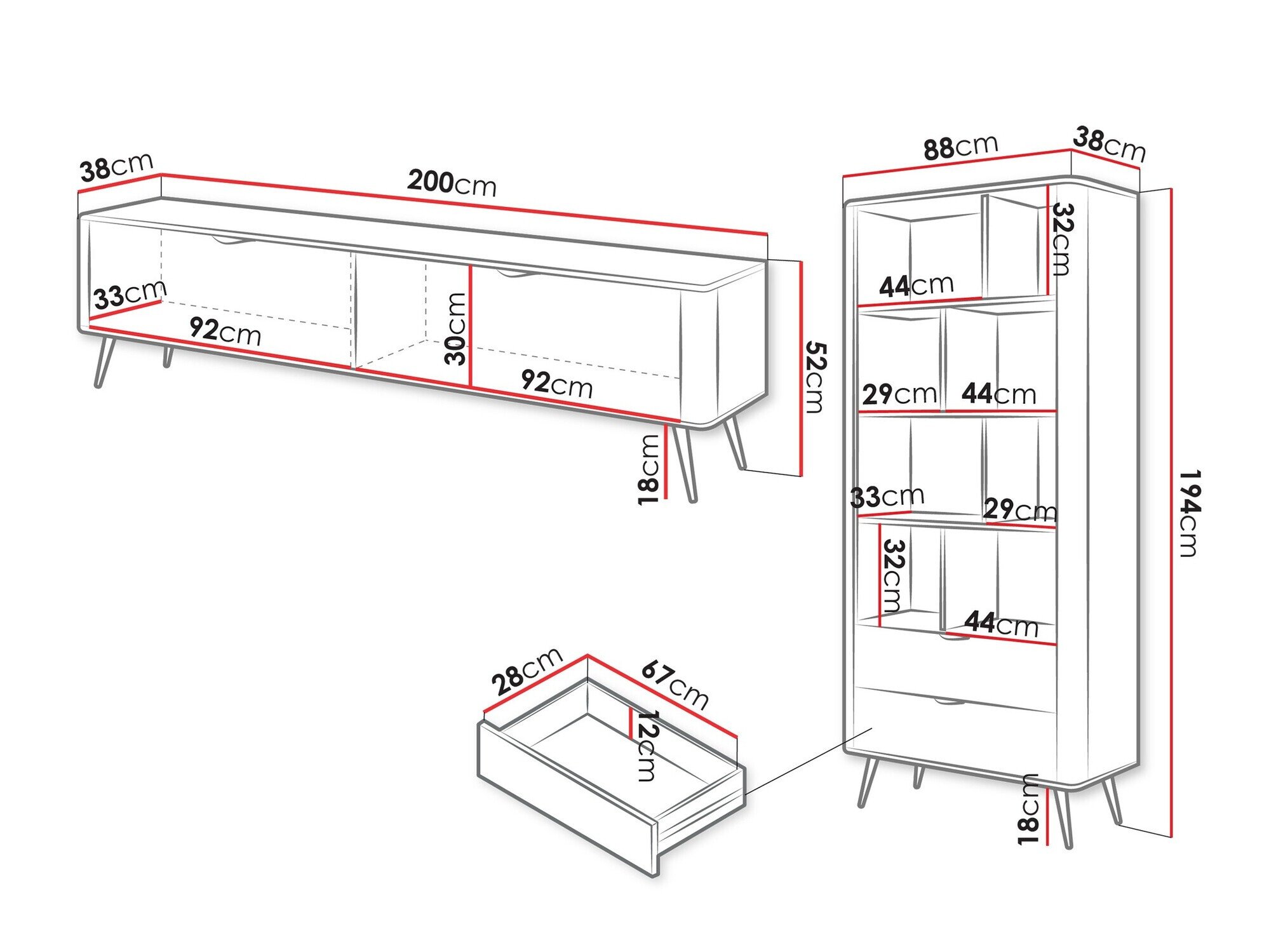Ensemble de salon Versoe 107 (Beige)