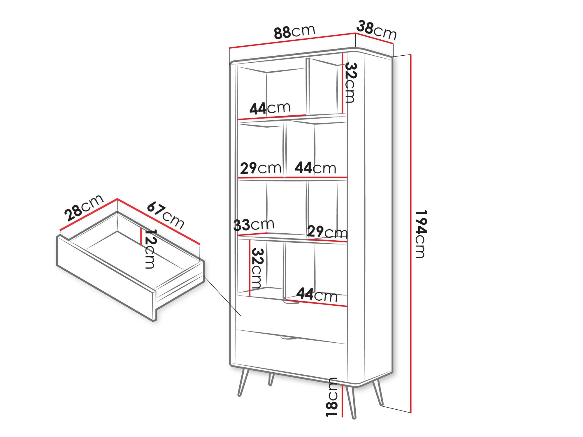 Étagère Versoe 103 (Beige)