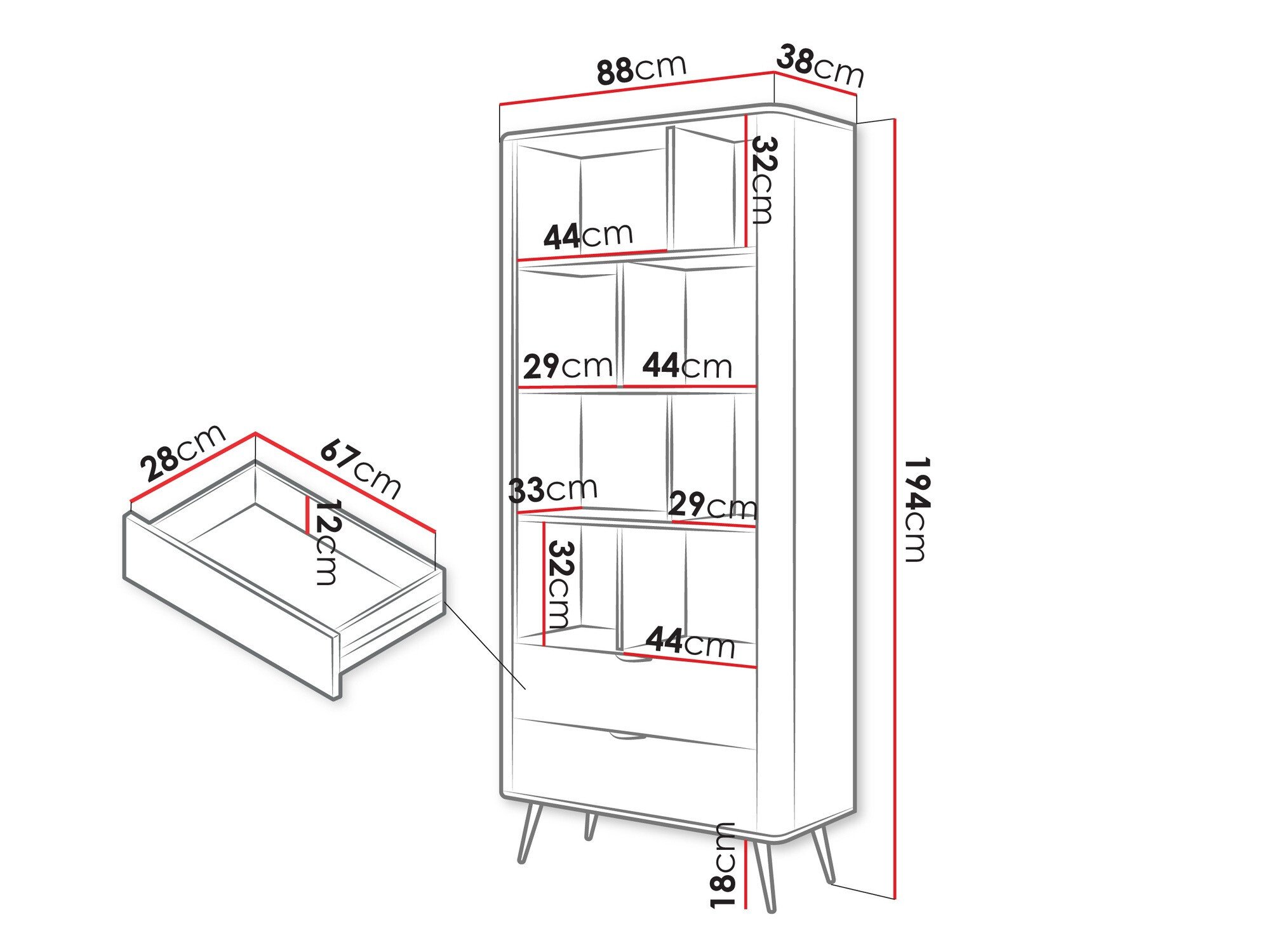 Étagère Versoe 103 (Graphite)