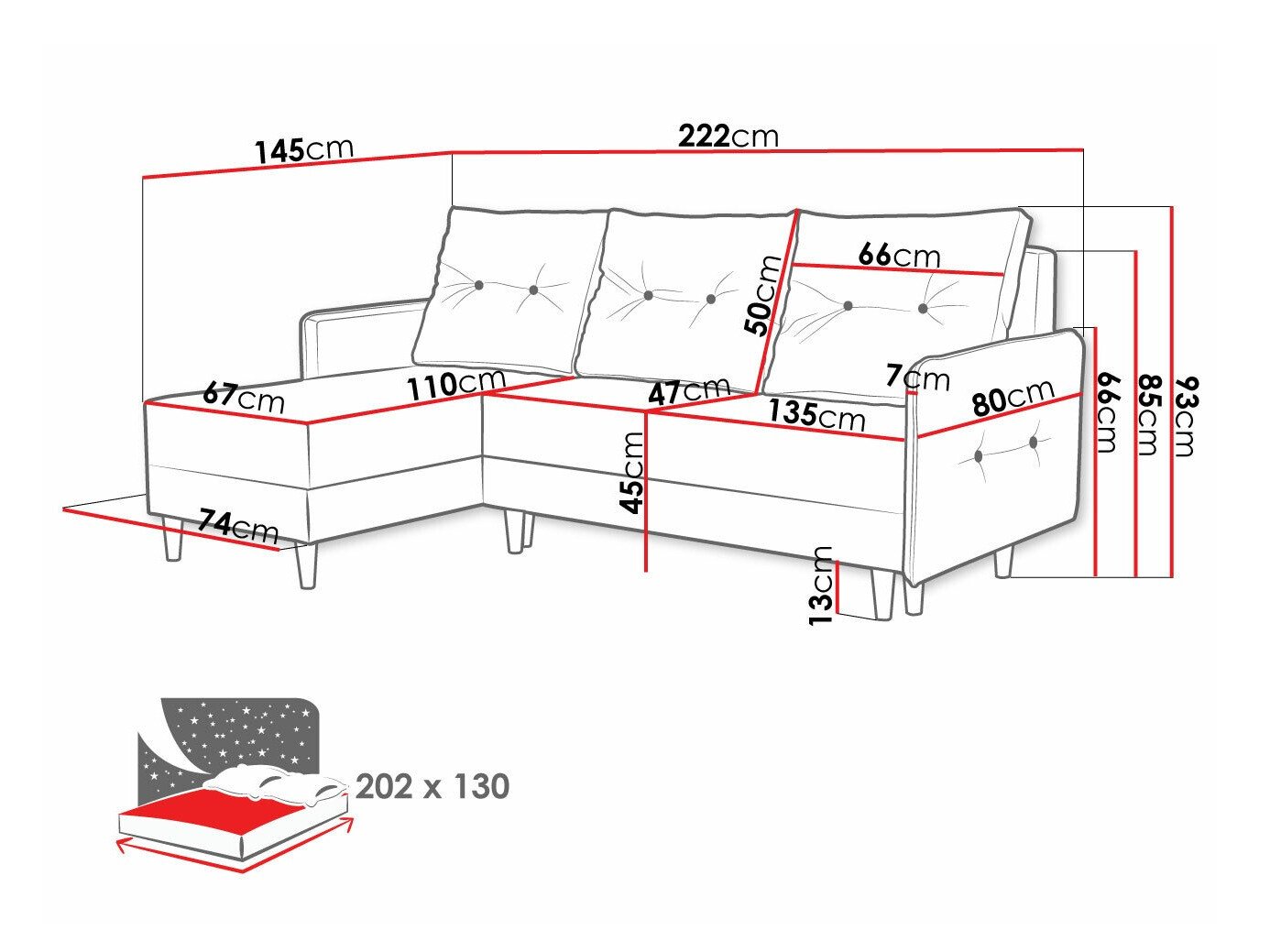 Canapé d'angle Muncie 101 (Lux 20)