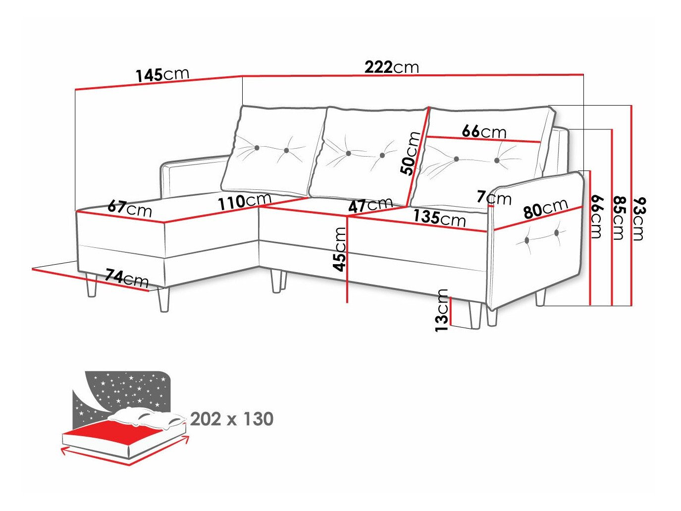 Canapé d'angle Muncie 101 (Lux 29)