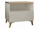 Table de chevet Comfivo 493 (Beige + Brillant beige)