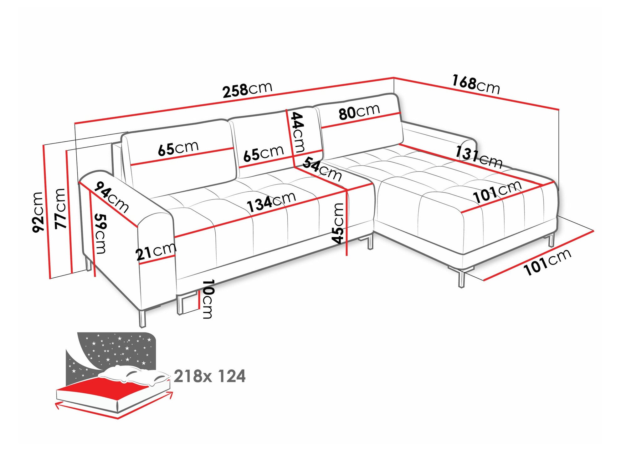 Canapé d'angle Stonecrest 100 (Velo 621)