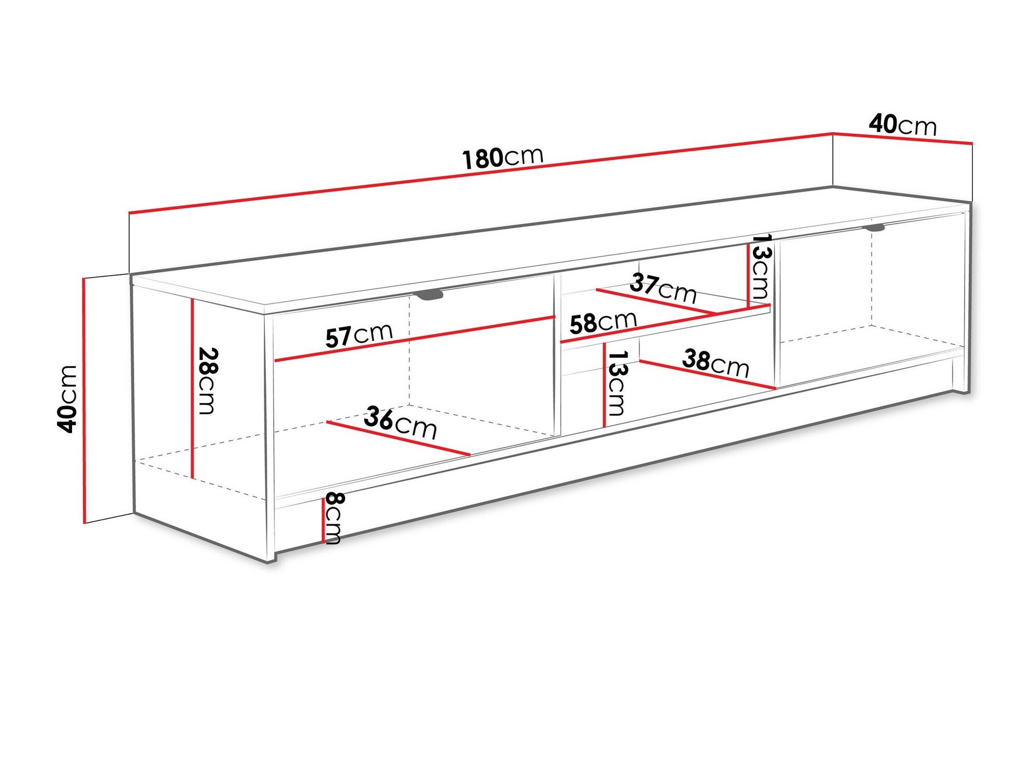 Meuble TV Comfivo Papilio I (Beige)