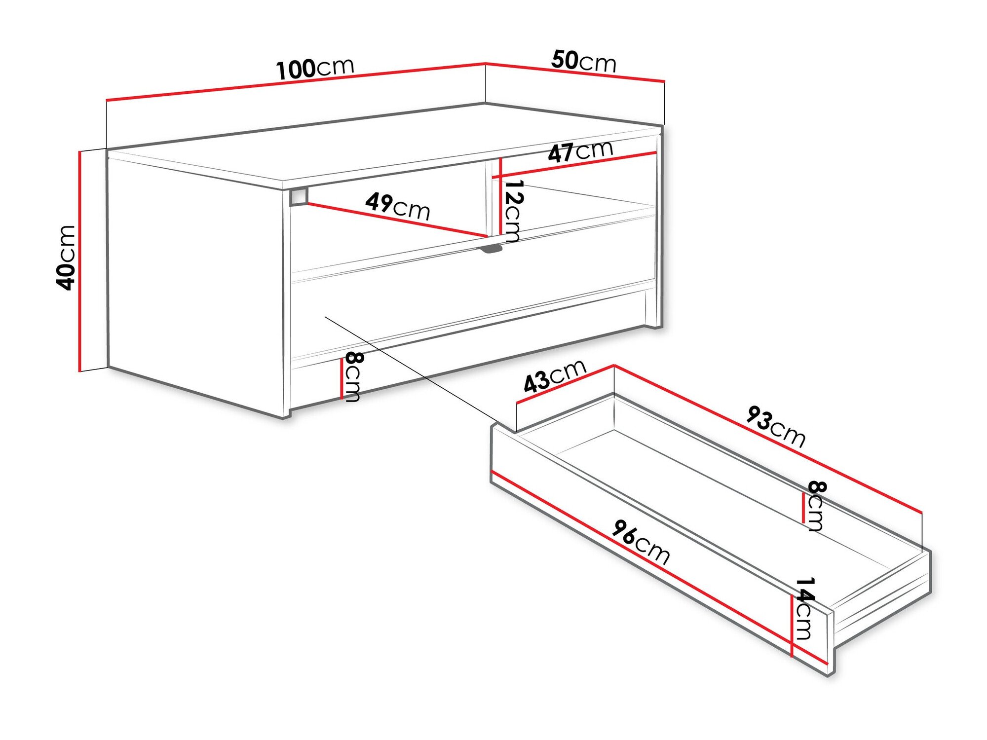 Table basse Comfivo Larmire 105 (Beige)