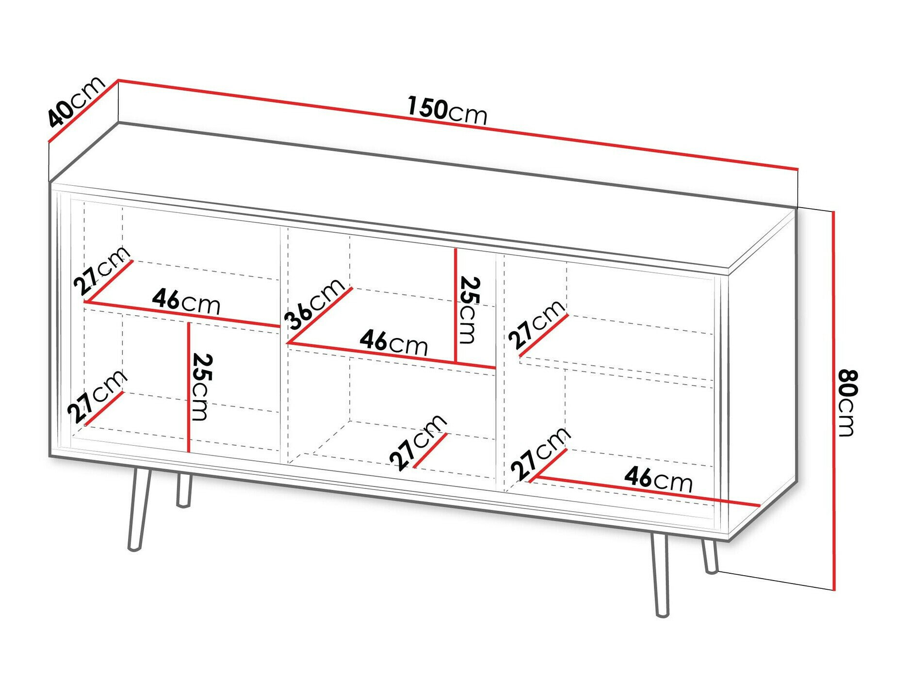 Buffet Providence 190 (Graphite)