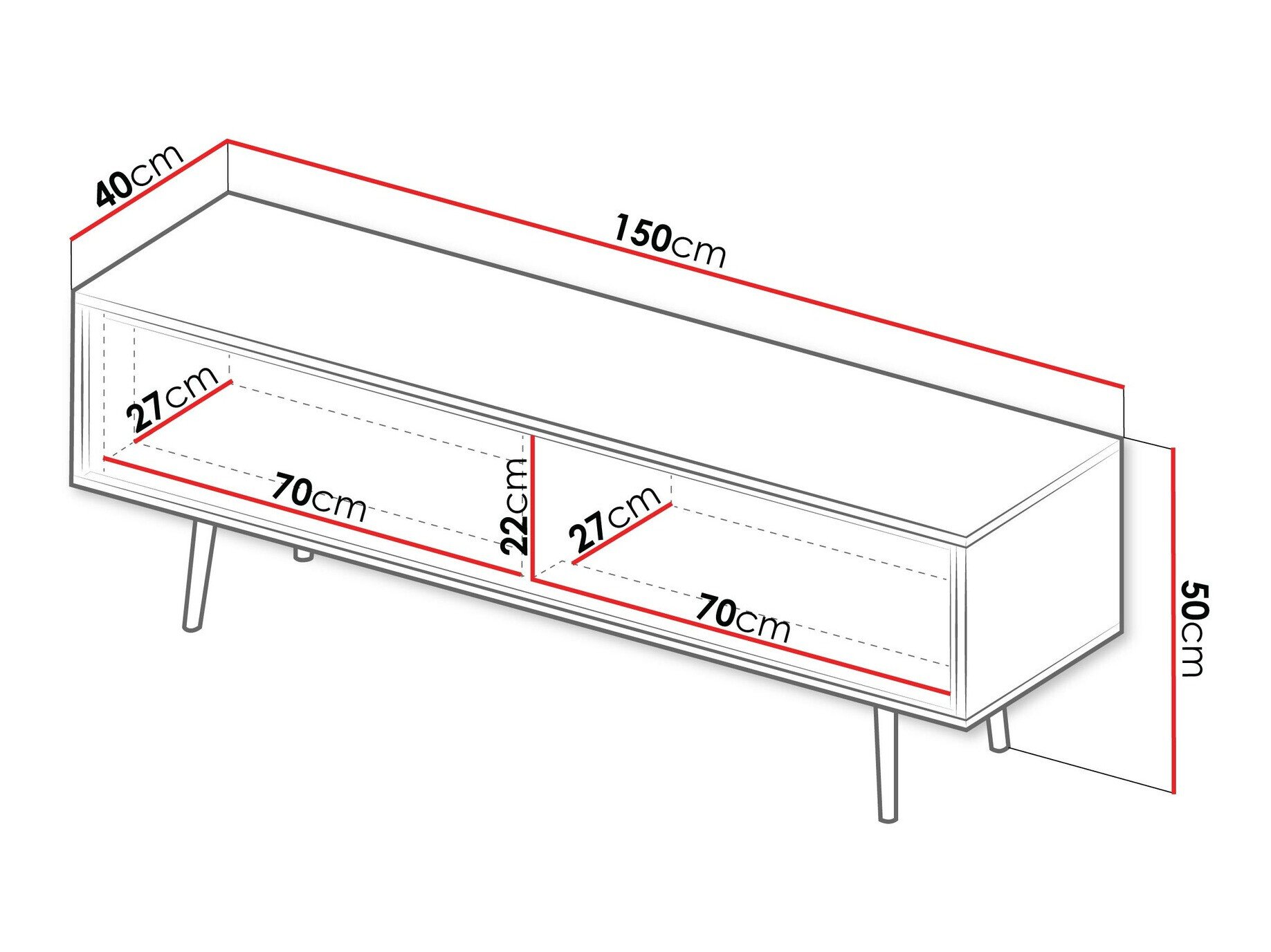 Meuble TV Providence 191 (Cachemire)