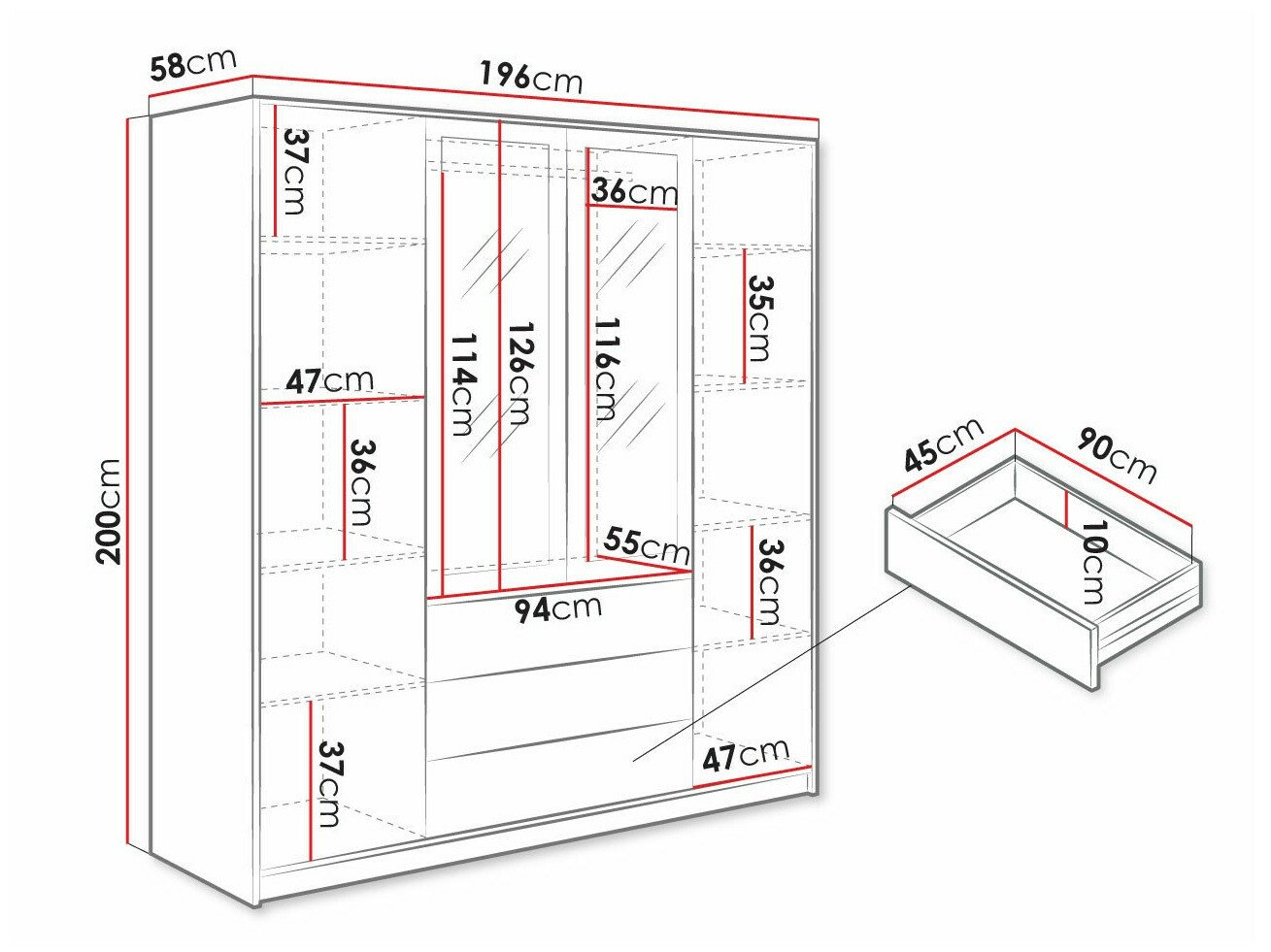 Armoire Musum (Blanc)