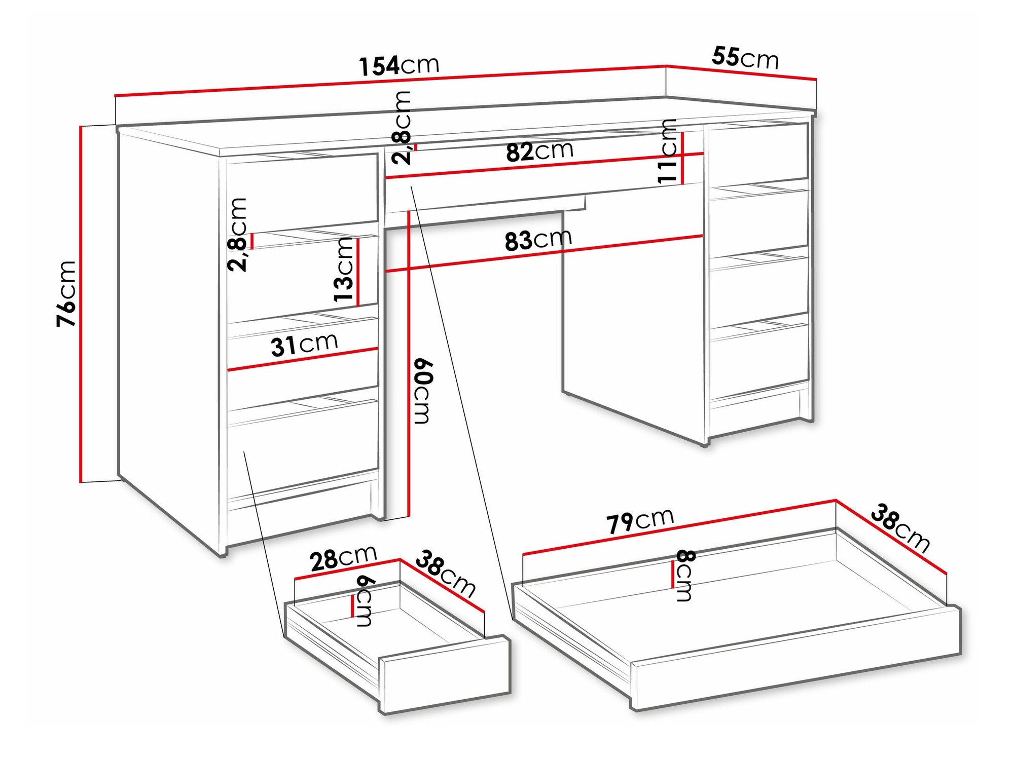 Bureau Comfivo 401 (Beige)