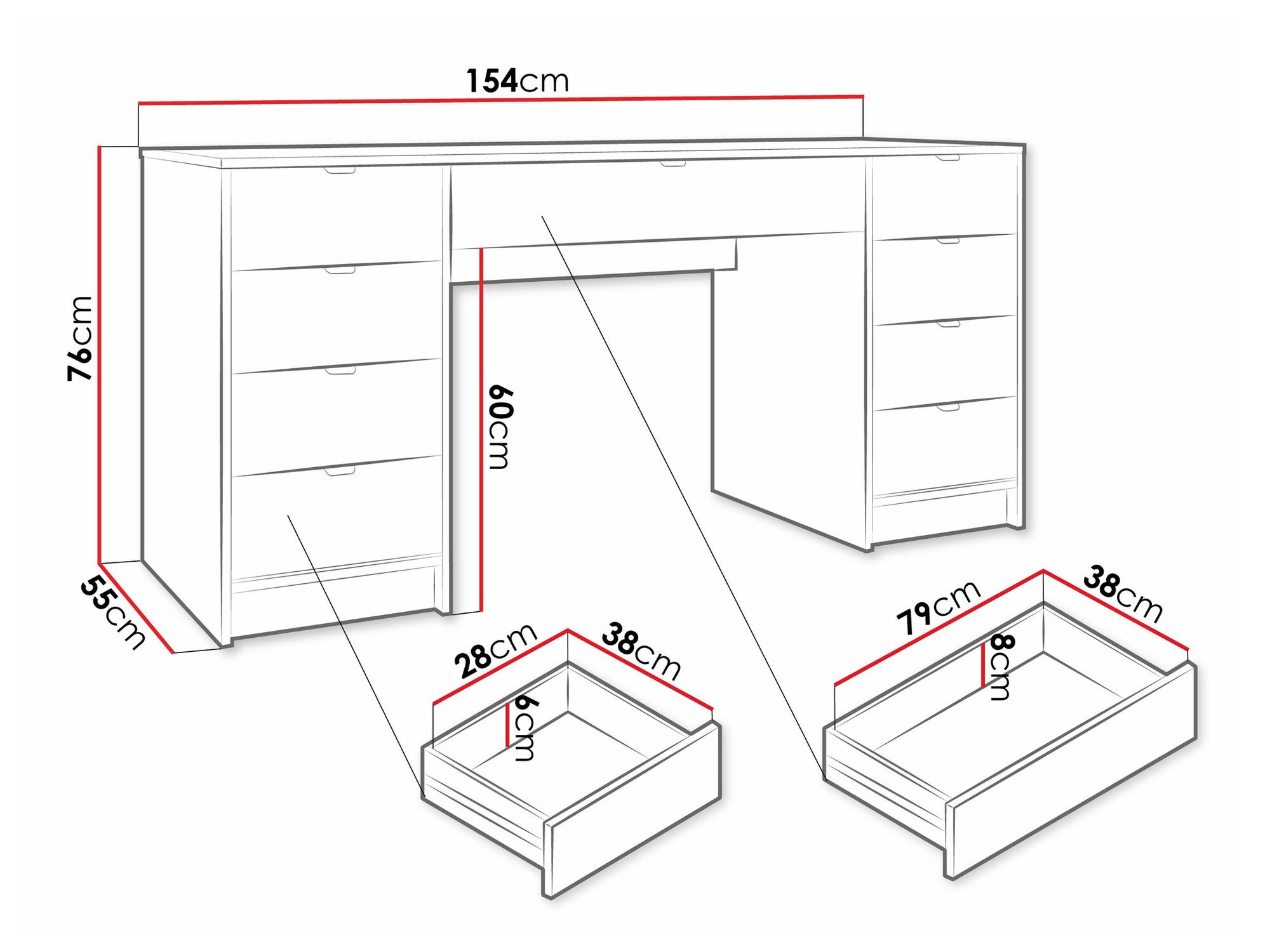 Bureau Comfivo Larmire 110 (Beige)