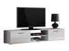Meuble TV Tornola 101 (Blanc + Blanc brillant)