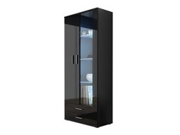 Étagère Tornola 105 (Noir + Noir brillant)