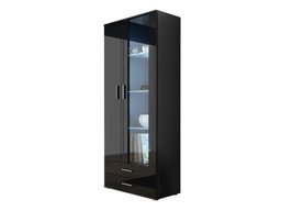 Étagère Tornola 105 (Noir + Noir brillant)