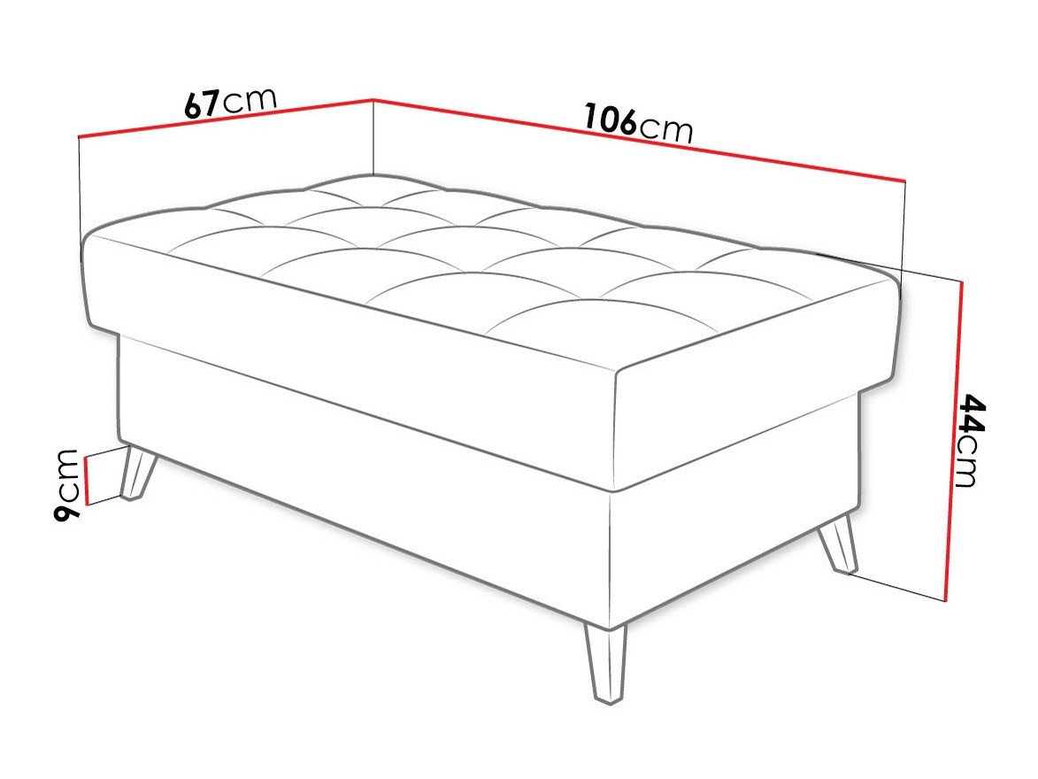 Banc rembourré Comfivo Agnus (Sicuro 65)