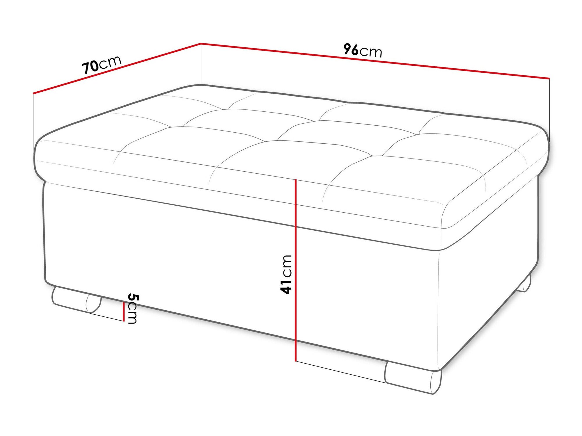 Banc rembourré Comfivo Gemma I (Sicuro 35)